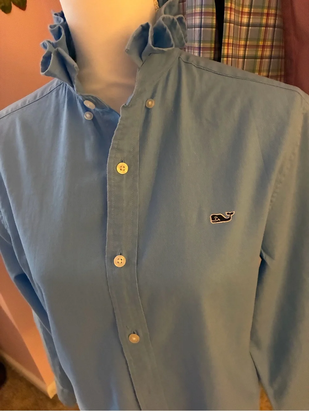 Re-Worked, Up-Cycled, Vinyard Vines Embellished Shirt - Picture 2 of 4